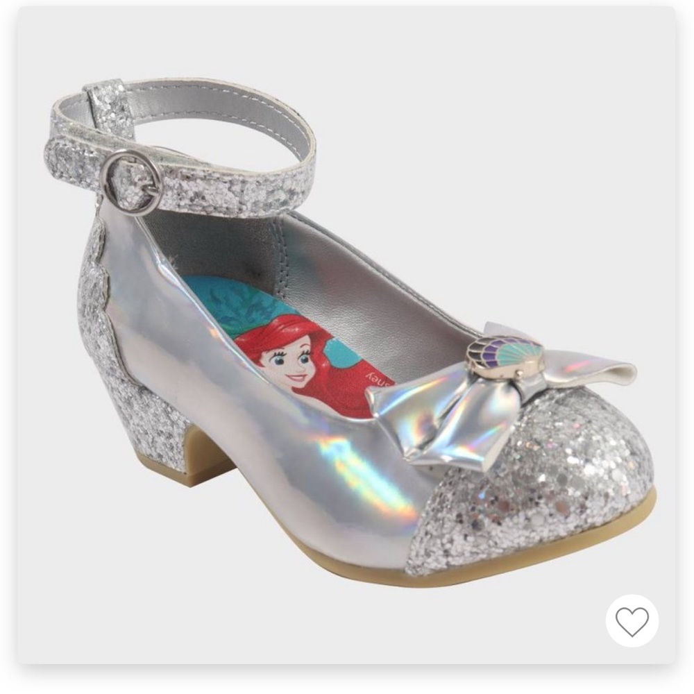 Disney Princess Glittery Silver Shoes